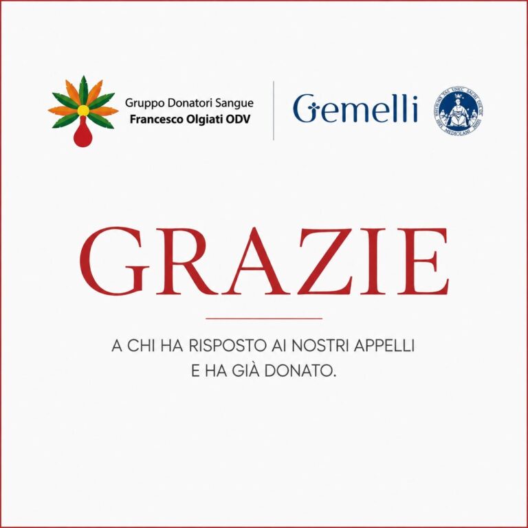 Grazie a chi ha donato. Ma c’è ancora bisogno di voi